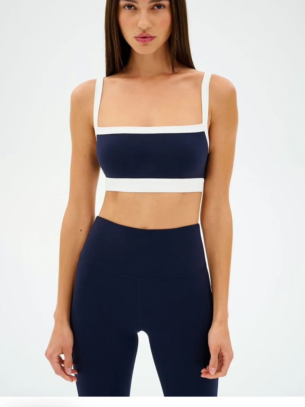 Splits59 NWT MONAH RIGOR BRA INDIGO/CREAM NWT SIZE MEDIUM - Picture 1 of 6